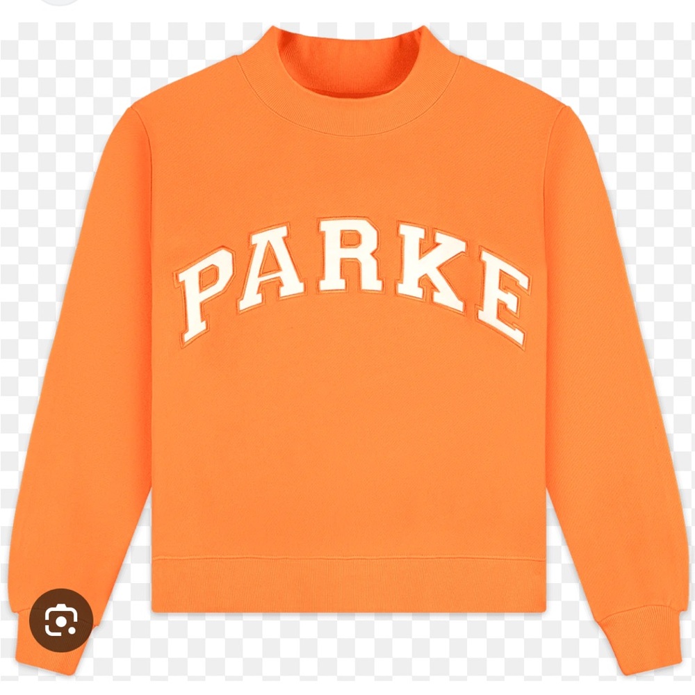 Parke Orange Creamsicle mock neck